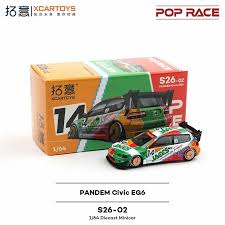 POP RACE PANDEM CIVIC EG6 1/64 SCALE NO:S26-02