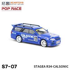 POP RACE S7-07 Nissan Skyline R34 Stagea Calsonic Combi OVP New