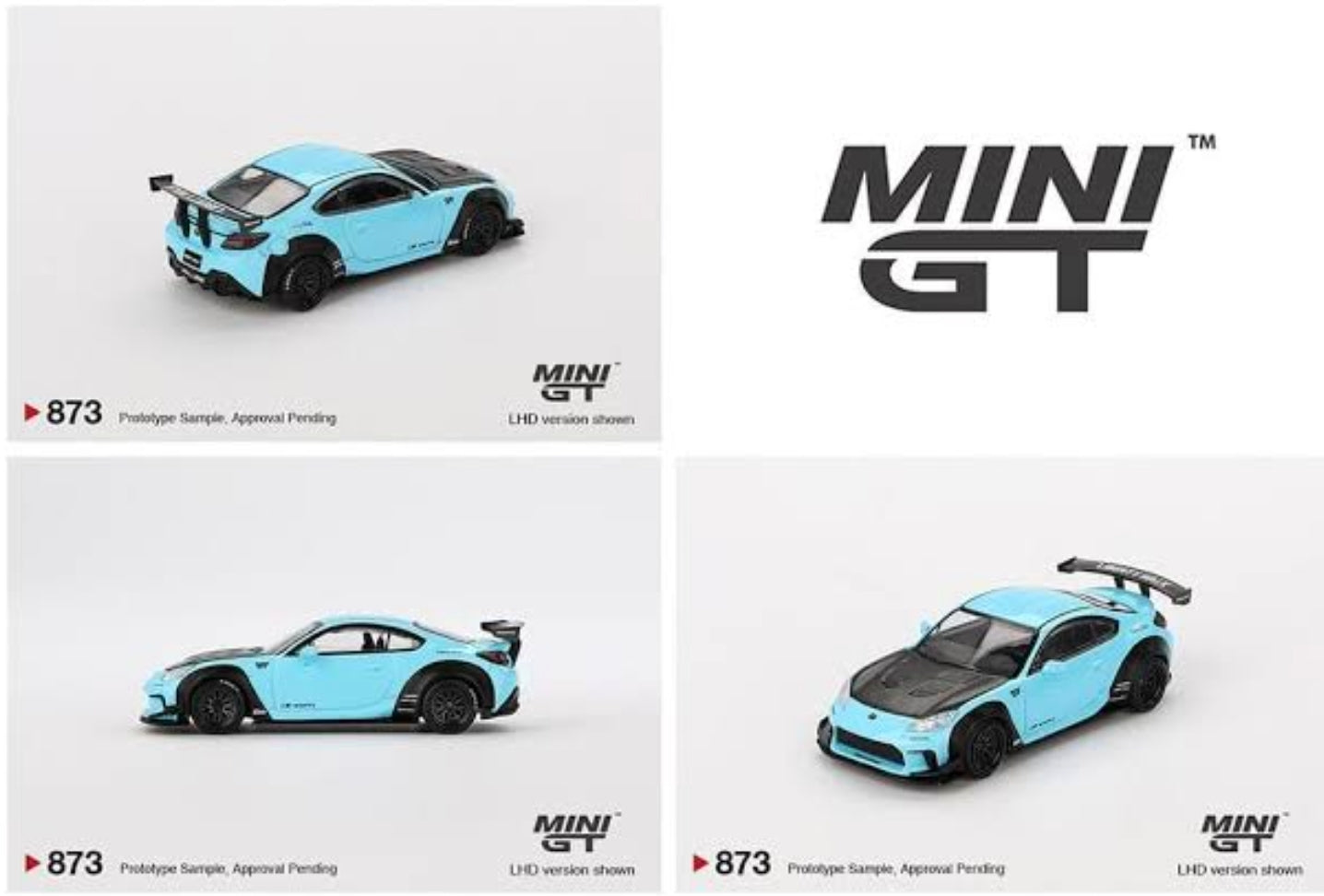 MiniGT 873 Toyota GR86 LB Nation Baby Blue.