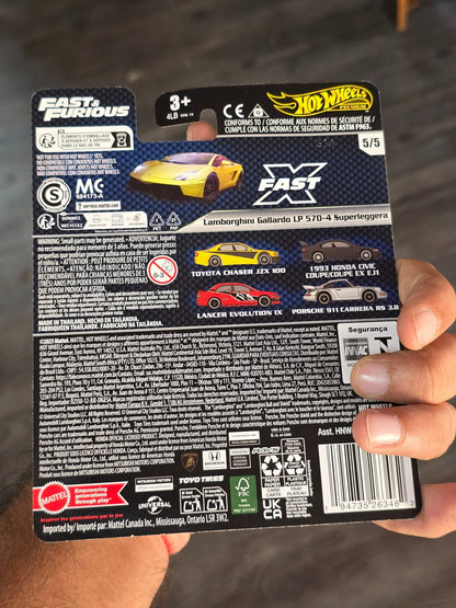 Premium Hot Wheels Lamborghini Gallardo LP 570-4 Superleggera - Fast & Furious (USA card)