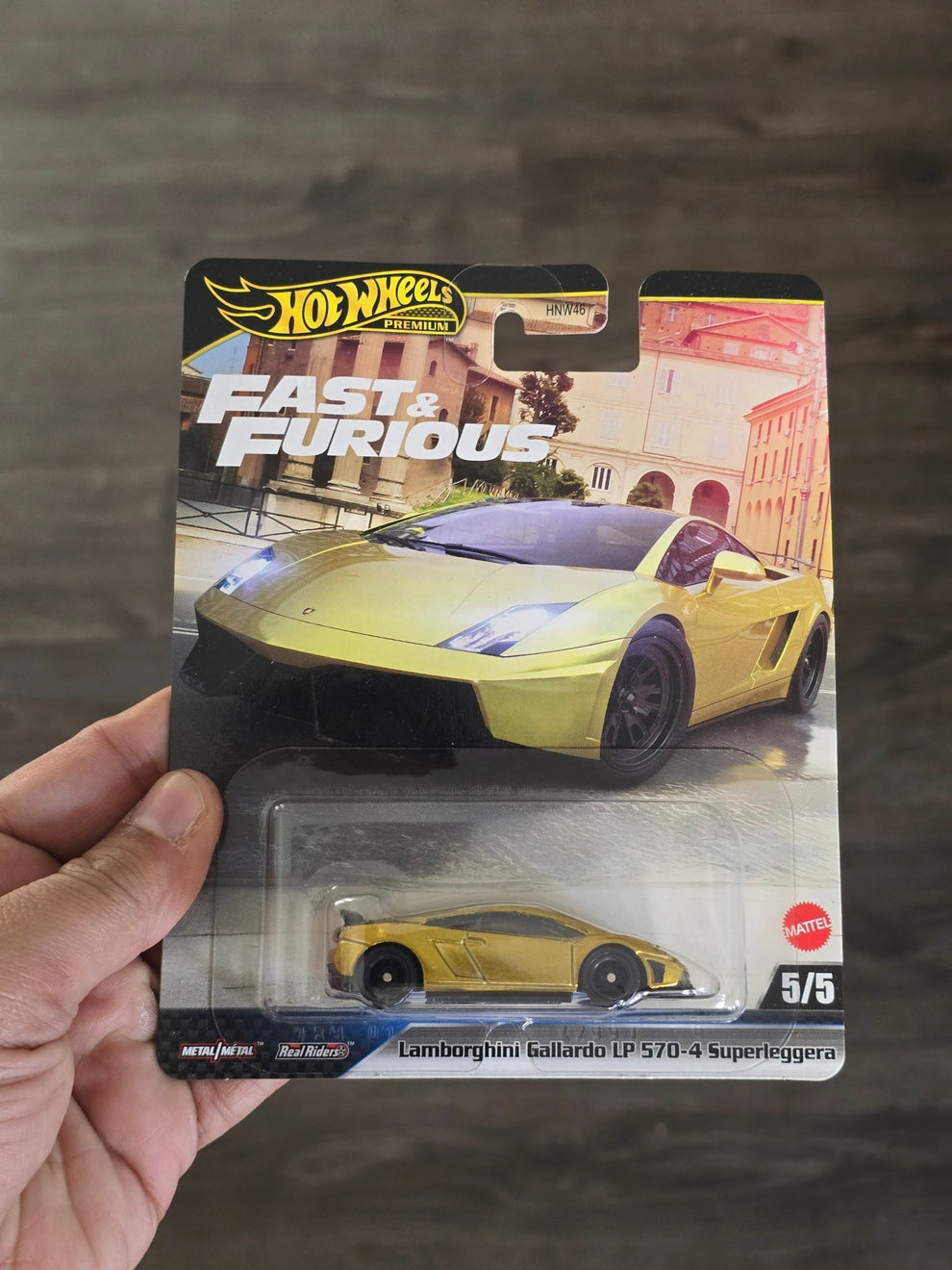Premium Hot Wheels Lamborghini Gallardo LP 570-4 Superleggera - Fast & Furious (USA card)