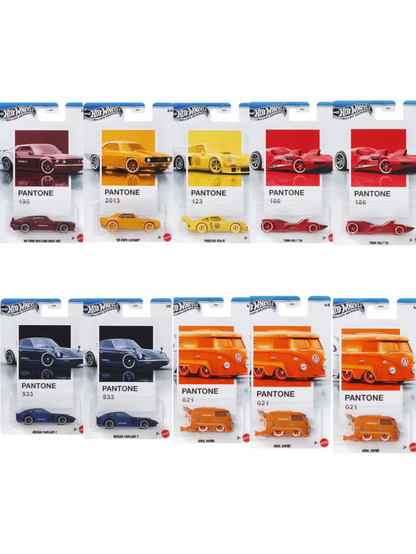 HotWheels Pantone Silver Series car 1:64 Scale Set of 10 JKY47 including delivery charges 3199
