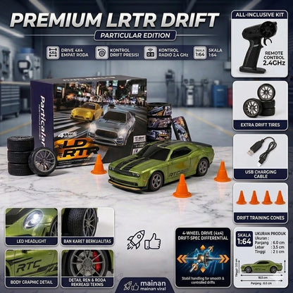 Desktop RC Drift Car Micro LD/ZERO Skala 1:64 QD 2,4 Ghz Model RX7 - GTR dan Dodge - Mobil RC Mi...