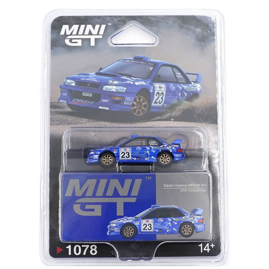 Mini GT Blister 1078: Subaru Impreza WRC99 #23 2000 Acropolis Rally