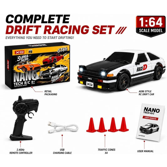 Officially Licensed AE86 4WD XQ BRAND 1:64 Drift Car