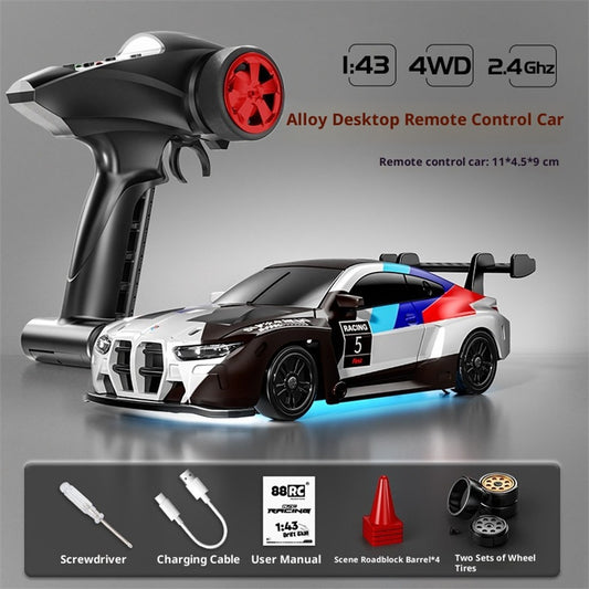88RC RC43-B3 1/43 4WD Drift RC Car with Gyro & Alloy Body – RTR