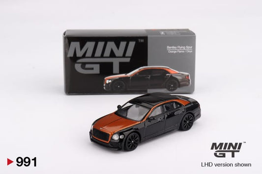 MiniGT 991: Bentley Flying Spur Orange Flame / Onyx