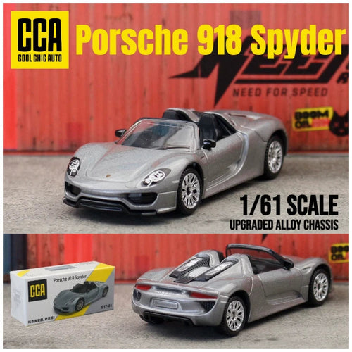 CCA Porsche 918 Spyder Diecast Metal S17-01 Model 1:61 Scale Car