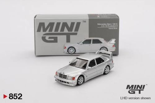 MiniGT 852 Mercedes-Benz 190E 2.5-16 Evolution II Astral Silver