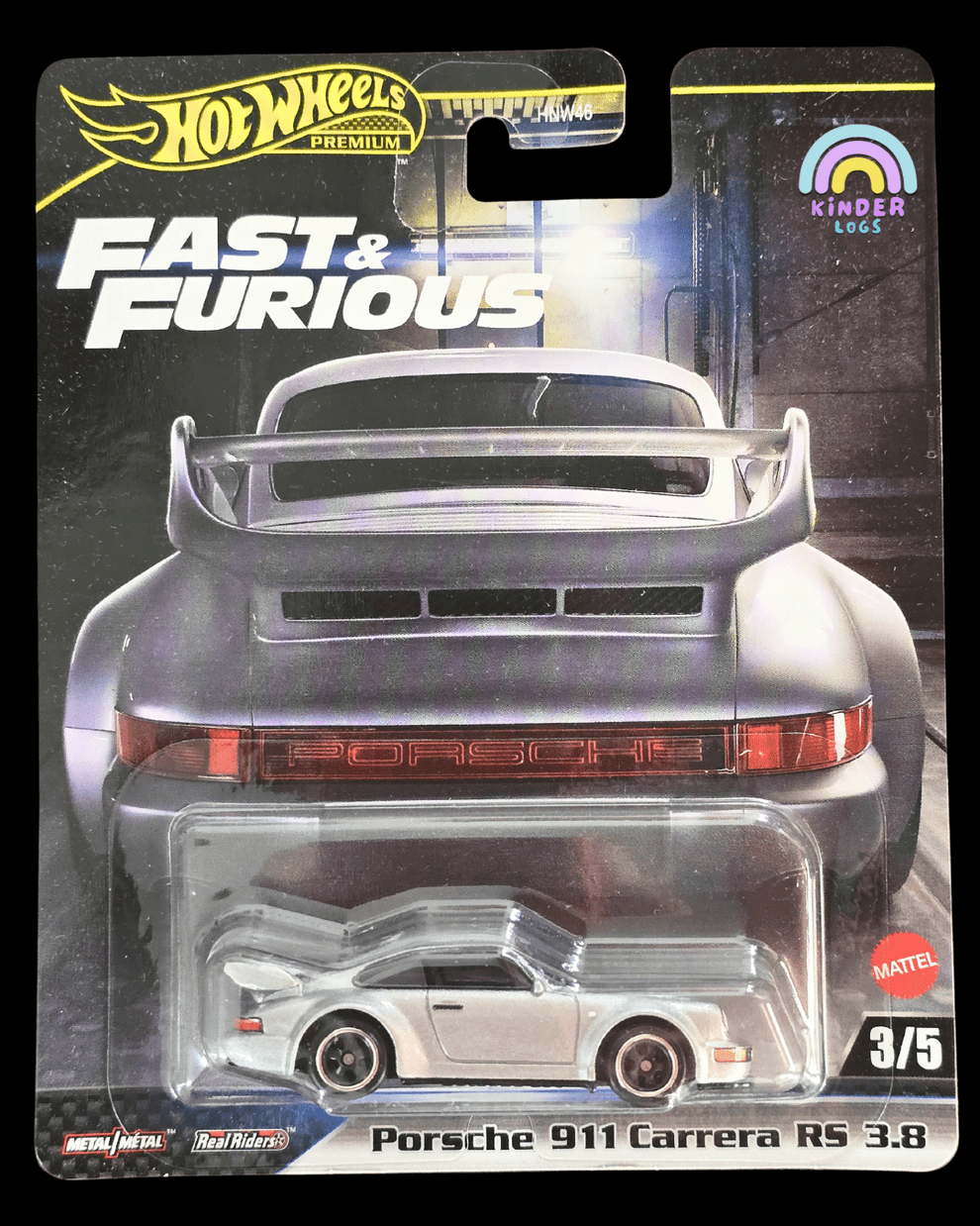 Premium Hot Wheels Porsche 911 Carrera 3.8 - Fast & Furious (USA CARD)