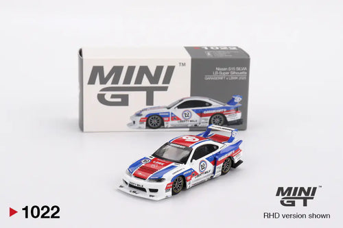 Mini GT 1022 Nissan S15 SILVIA LB-Super Silhouette GARASIDRIFT x LBWK 2025 –