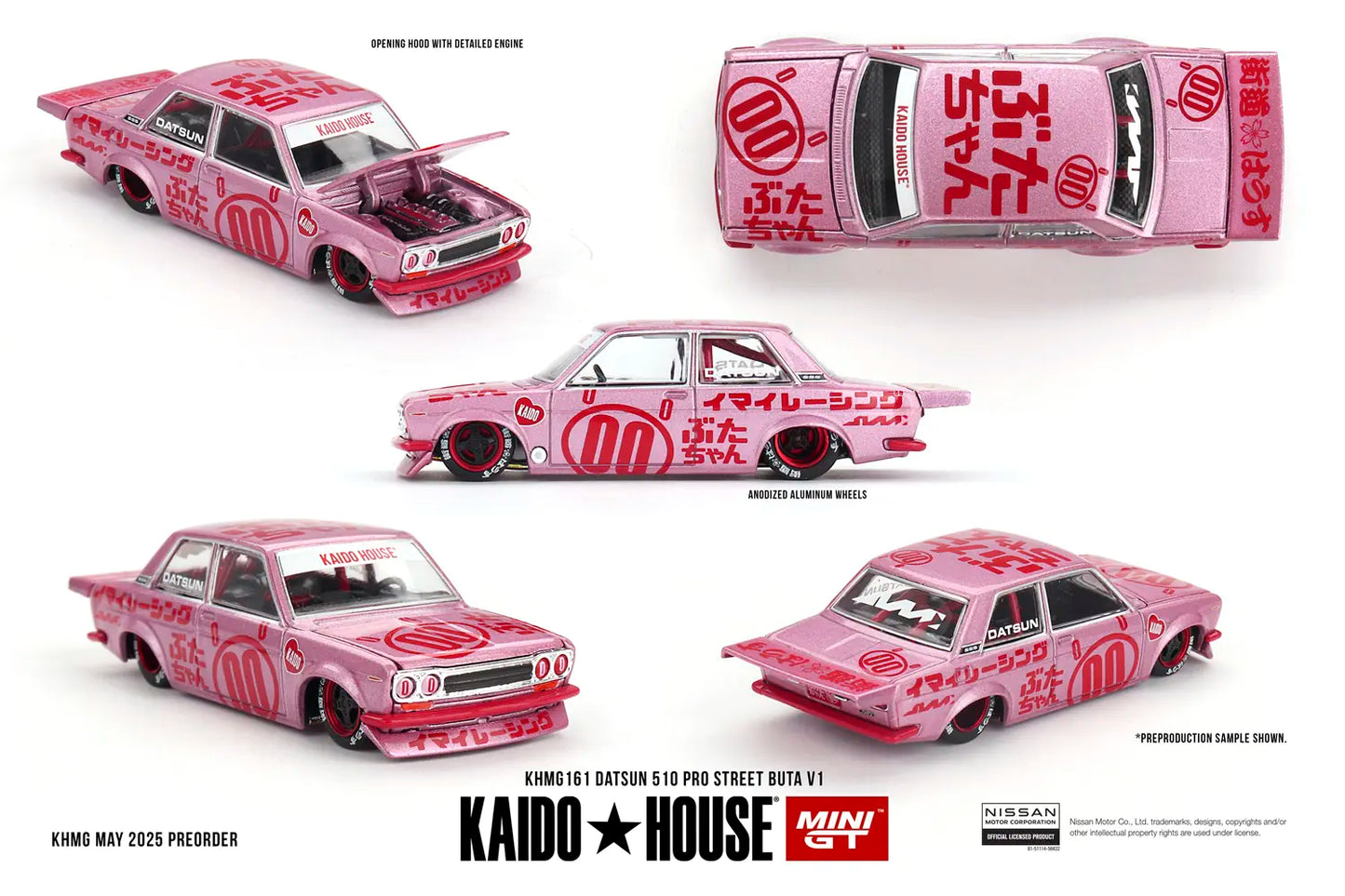 Kaido House 161: Datsun 510 Pro Street Buta V1 1:64 Scale