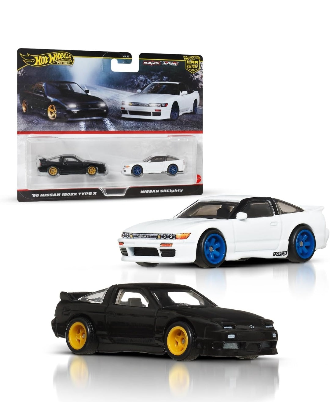 Hot Wheels 96 Nissan 180SX Type X/Nissan SilEighty