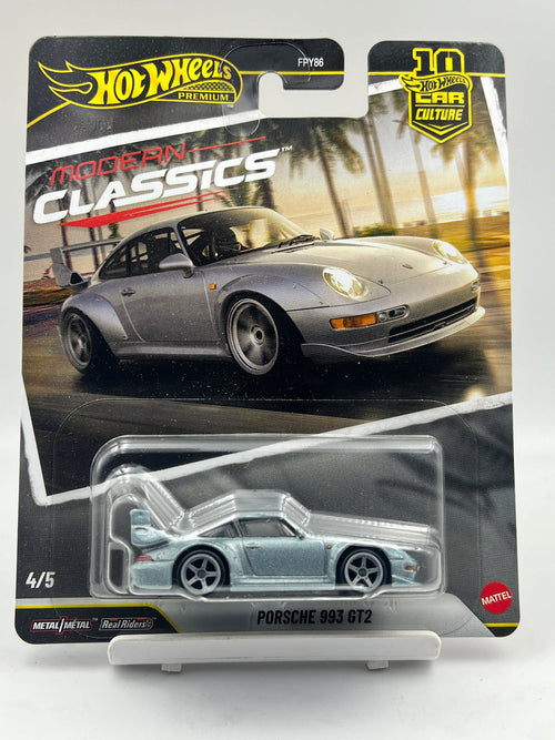 HotWheels Premium Modern Classics Porsche 993 GT2 USA CARD