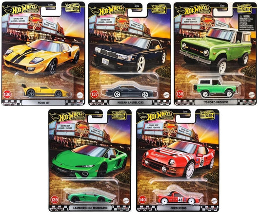 1:64 Hot Wheels Boulevard Series 2025 Car Culture Premium Pack 5 Pcs. 978E imported card