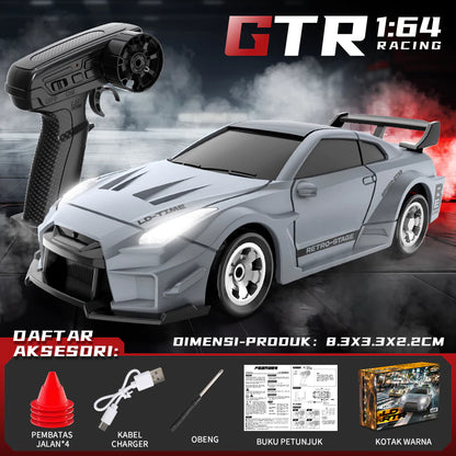 Desktop RC Drift Car Micro LD/ZERO Skala 1:64 QD 2,4 Ghz Model RX7 - GTR dan Dodge - Mobil RC Mi...