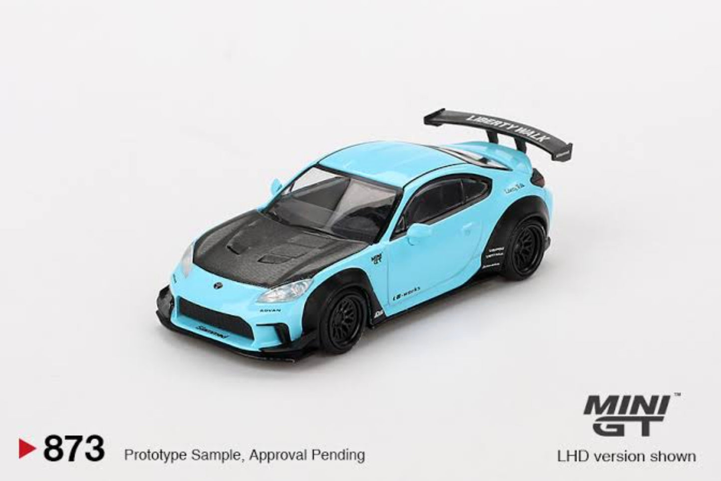 MiniGT 873 Toyota GR86 LB Nation Baby Blue.