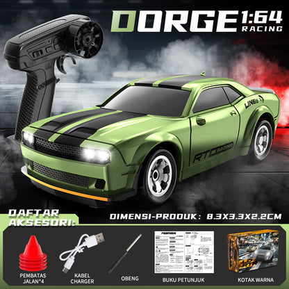 Desktop RC Drift Car Micro LD/ZERO Skala 1:64 QD 2,4 Ghz Model RX7 - GTR dan Dodge - Mobil RC Mi...