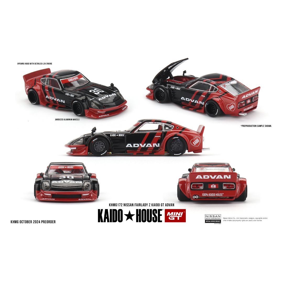 Kaido House 172 Nissan Fairlady Z Kaido GT Advan 1:64 Scale