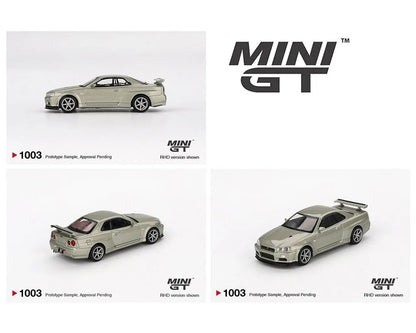 MiniGT 1003 - Nissan Skyline GT-R (R34) V-Spec II Nür Millenium Jade