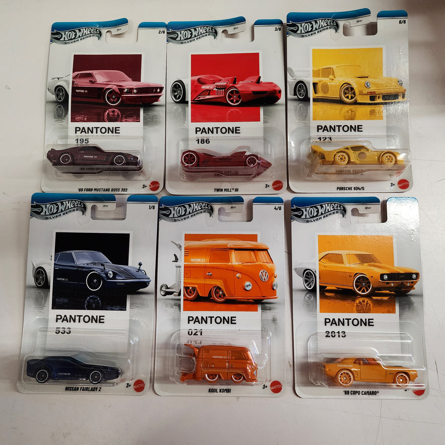 HotWheels Pantone Silver Series car 1:64 Scale Set of 10 JKY47 including delivery charges 3199