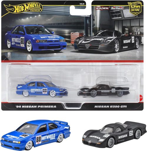 Hot Wheels Premium 2-Pack: Nissan R390 GT1 94 Nissan Primium HBL96